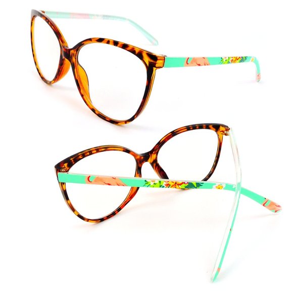 Cat Eye Oversized Frame Women's Reading Glasses - Picture 1 of 5